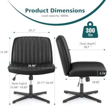 Comfortable OLIXIS Criss Cross Chair for Home Office