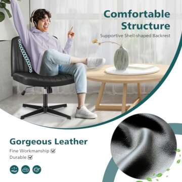 Comfortable OLIXIS Criss Cross Chair for Home Office