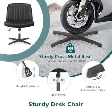 Comfortable OLIXIS Criss Cross Chair for Home Office