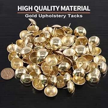 Keadic 100Pcs Antique Upholstery Tacks for DIY Projects
