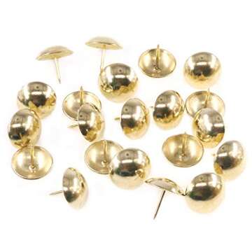 Keadic 100Pcs Antique Upholstery Tacks for DIY Projects