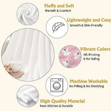 YeeJu Halloween Fleece Throw Blanket for Couch Sofa Lap Bed Living Room Pink Cute Ghost Throw Blanket Cozy Soft Lightweight Fuzzy Plush Blankets and Throws Bedroom Decorative Blanket 50x60