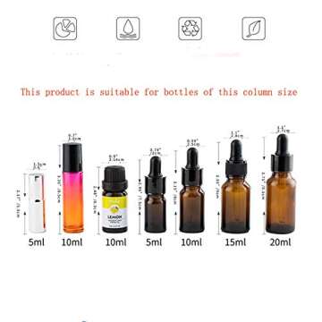 Qicfrk 8 Pcs Essential Oil Organizer Holds 40 Bottles