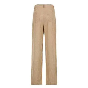 Chic Corduroy Wide Leg Pants for Women - Vintage Style