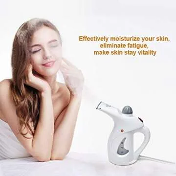 Face Steamer for Facial - Facial Steamers Deep Cleaning, Nano Ionic Warm Mist Moisturizing Facial Steamers, Cleansings Pores and BlackheadsHome Sauna Spa