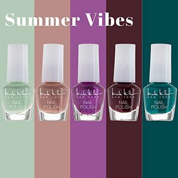 Nicole Miller Mini Nail Polish Set with Glossy Colors