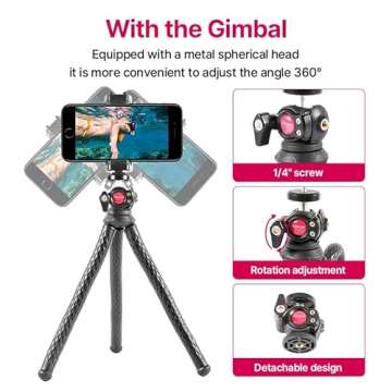 ULANZI FT-01 Flexible Tripod Stand - Durable Phone Holder