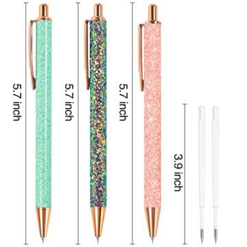 GIRAFVINYL Colorful Pin Pen Weeding Tools – 3 Pcs Retractable Air Release Pen