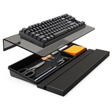 Transform Your Workspace with the 3 in 1 Klearlook Ergonomic Keyboard Stand, Optimal Comfort & Organ...