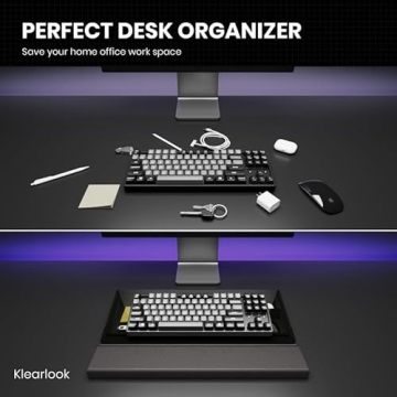 3 in 1 Adjustable Ergonomic Keyboard Stand with Storage