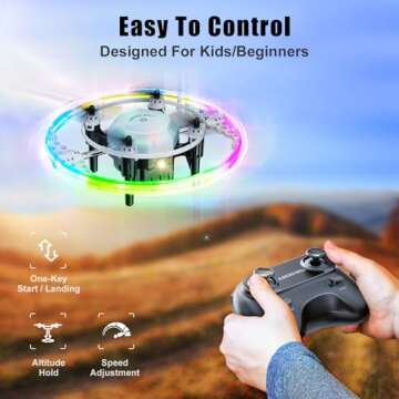 Mini Drones for Kids and beginners, 2024 Small RC Drone Quadcopter Drones with 360 Degree Flip, 90 Degree Surround Flight, Headless Mode, 8-12 Years Old Boys and Girls Ideal Gift Toys
