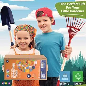 Play22 Kids 4-Piece Garden Tool Set for Young Gardeners