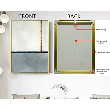 DIY Metal Floating Frame for 24X36 Canvas Art