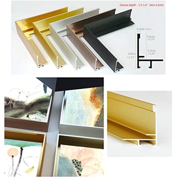 DIY Metal Floating Frame for 24X36 Canvas Art