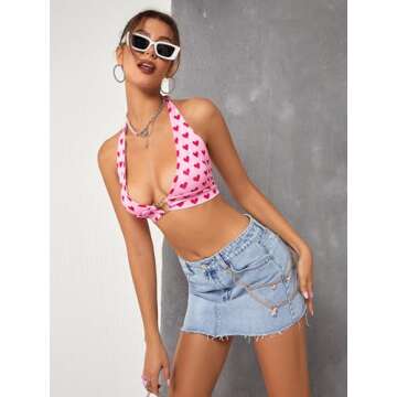 Floerns High Waist Denim Short Skirt for Women