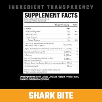 Axe & Sledge Supplements Demo Day Intra-Workout Carbohydrate Powder with Cluster Dextrin, Carb10, Hy...