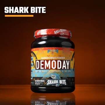 Axe & Sledge Supplements Demo Day Intra-Workout Carbohydrate Powder with Cluster Dextrin, Carb10, Hydromax, & Palatinose, 30 Servings (Shark Bite)