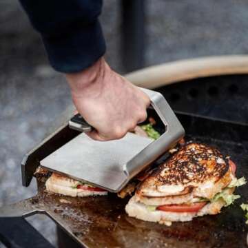Breeo Griddle Press - Heavy-Duty Stainless Steel Cooking Tool