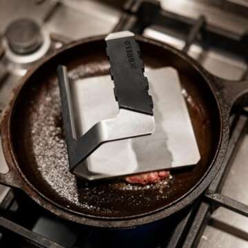 Breeo Griddle Press - Heavy-Duty Stainless Steel Cooking Tool