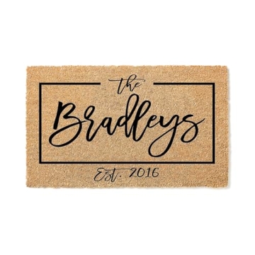 Personalized Custom Doormat - Eco-Friendly Housewarming and Wedding Gift