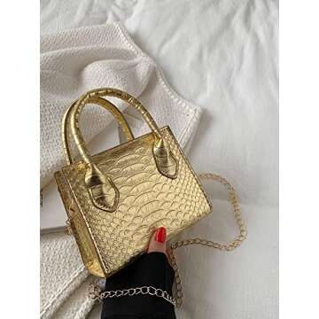 GORGLITTER Women's Small Crossbody Bag - Chic Satchel Purse