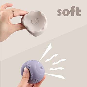 Miawow Stacking Balls Soft Toys for Babies 6 12 18 Months 1 Year Old Girls Boys - Toddlers Sensory Educational Montessori Baby Blocks - Infant Newborn Developmental Teething Learning Stacker Cups