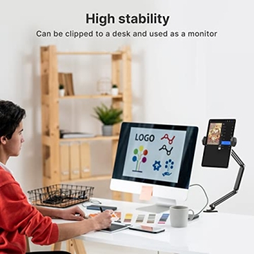 Versatile iPad Holder for Desks and Beds