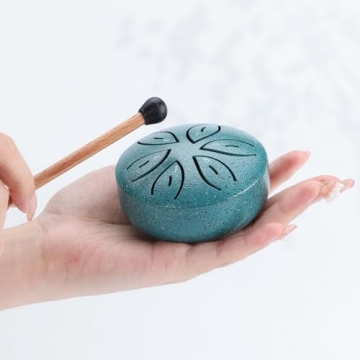 Facmogu Mini Garden Rain Drum - 6 Notes Steel Instrument