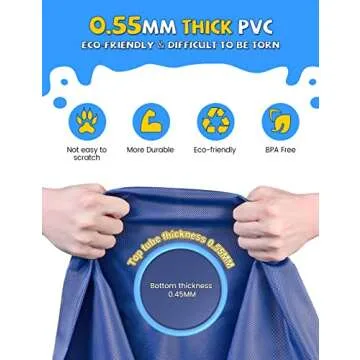 VISTOP Non-Slip Splash Pad for Kids and Dog, Thicken Sprinkler Pool Summer Outdoor Water Toys - Fun ...