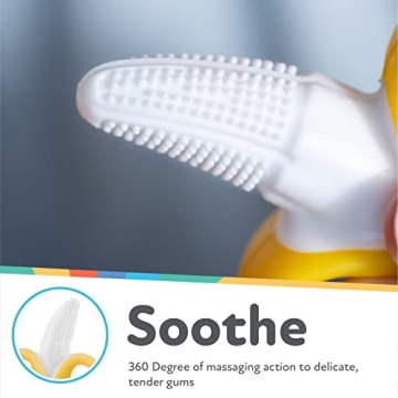 Nuby NanaNubs Banana Massaging Toothbrush for Teething Babies