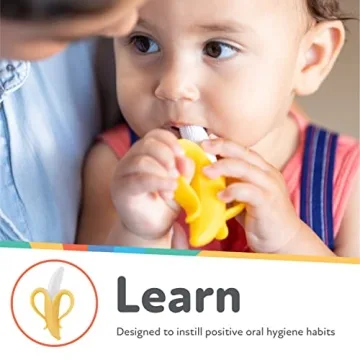 Nuby NanaNubs Banana Massaging Toothbrush for Teething Babies