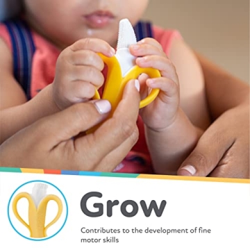 Nuby NanaNubs Banana Massaging Toothbrush for Teething Babies