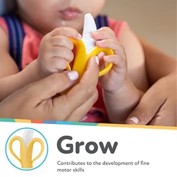 Nuby NanaNubs Banana Massaging Toothbrush for Teething Babies