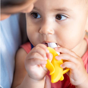 Nuby NanaNubs Banana Massaging Toothbrush for Teething Babies