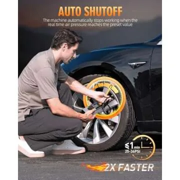 KUXISA Tire Inflator Portable Air Compressor for Fast Inflation