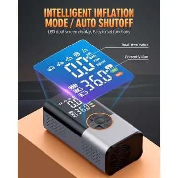 KUXISA Tire Inflator Portable Air Compressor for Fast Inflation