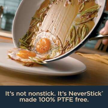Ninja Ceramic Pro 12" Fry Pan - Non-Toxic, Durable Cookware for Everyday Chefs