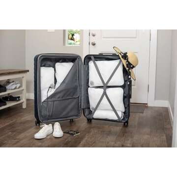 Large Packing Cubes for Travel - Expandable Compression Bags Set by TRIPPED Gear