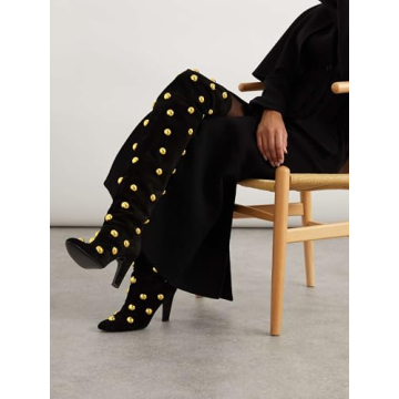 Fashionable Studded Over the Knee Boots for Women