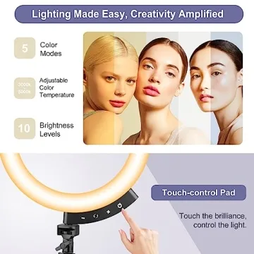 Sensyne Ring Light with Tripod for Perfect Lighting