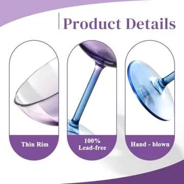 Flower Martini Glasses Set 6 Purple Plastic Margarita Glasses Blue Cocktail Glasses Floral Drinking Glasses Unique Martini Glasses Colorful Glassware Cute Glasses Vintage Wine Glasses For Wedding