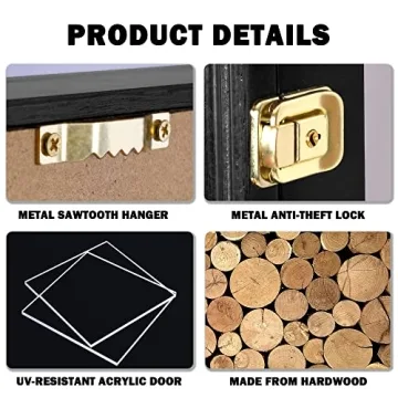 Pro UV Graded Sports Card Display Case with Lock