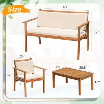 Greesum Outdoor Patio Furniture Set - Stylish and Durable