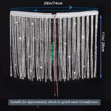 Hoyuwak Rhinestone Waist Chain - Dazzling Body Jewelry Gift