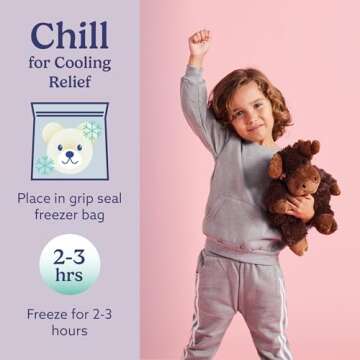 Warmies Microwavable & Weighted Stuffed Animals, Moose - Heated Stuffed Animal Plushie for Warmth & Comfort - Cute Soft Plush Toys for Adults & Children (Boys, Girls, Babies & Toddlers)