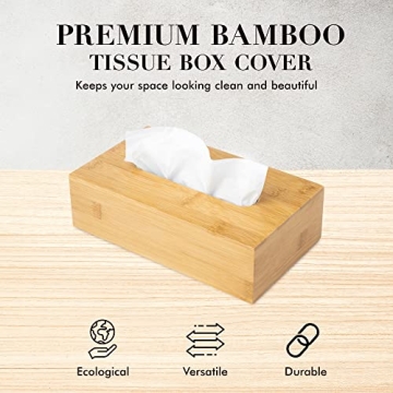 Bamboo Tissue Holder - Stylish and Eco-Friendly Design