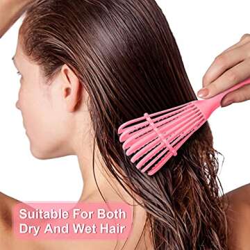Beature Detangling Brush 2Pcs for Curly Hair Care