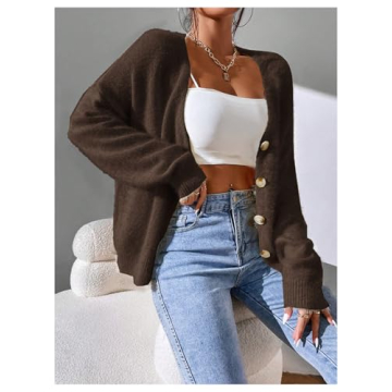 SHENHE Women's Stylish Knit Cardigan - Comfort & Fashion