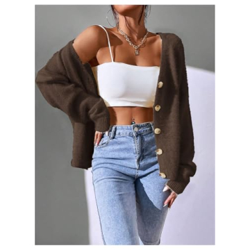 SHENHE Women's Stylish Knit Cardigan - Comfort & Fashion