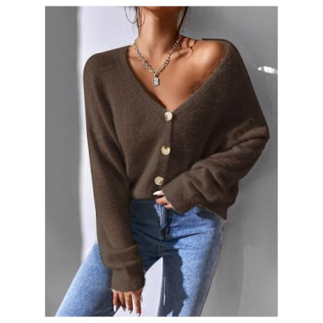 SHENHE Women's Stylish Knit Cardigan - Comfort & Fashion